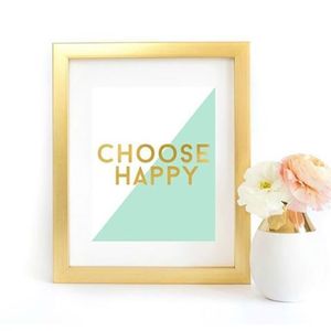 Choose Happy Stock Photo