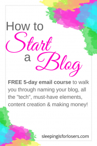 Join this FREE 5 day email course & start your own profitable blog! It's quick & easy, with step-by-step guides & content worksheets each step of the way!