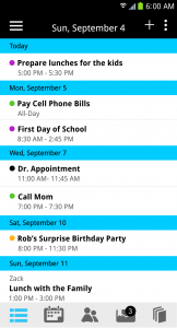 Coosha calendar i phone app