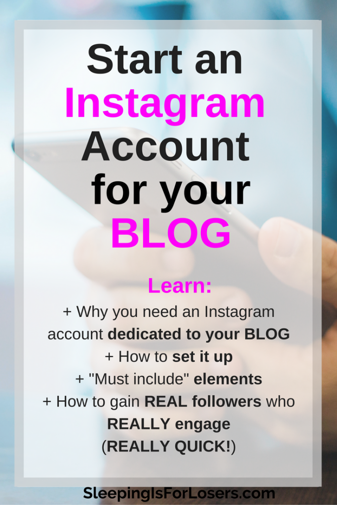 How to start an Instagram Account for your Blog