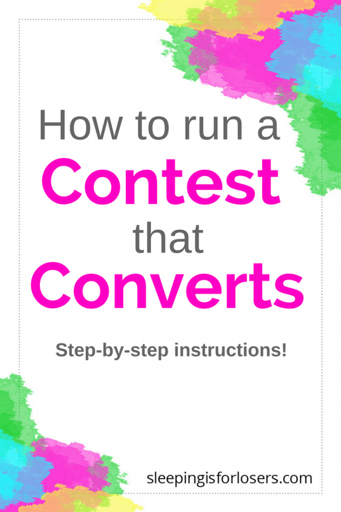 Exactly how to run a contest or giveaway from your blog/website that converts into new readers, new customers and more emails on your email list! It's easy to do if you know the right steps - click on the post to find out!