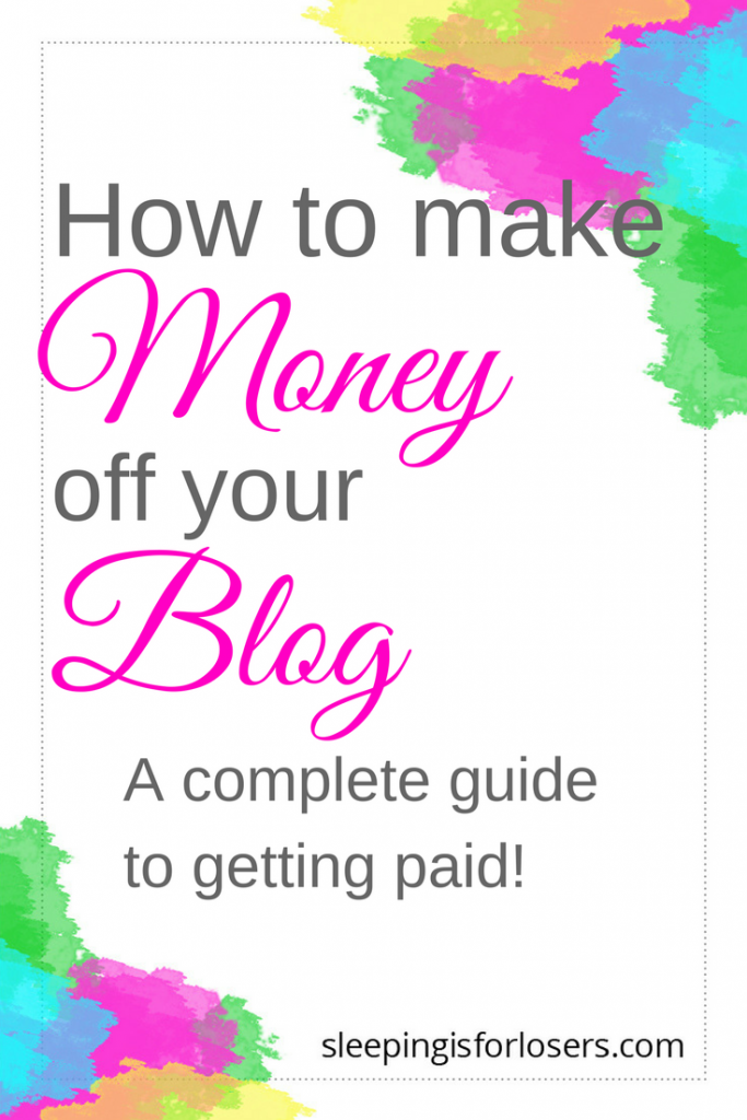Making money off your blog is not just OK, it's something you SHOULD be doing! But it's still a roadblock for so many bloggers. This post will show you exactly HOW you can make money off your blog, where to start if you are new to monetization, and why making money off your blog is not just good...it's GREAT!