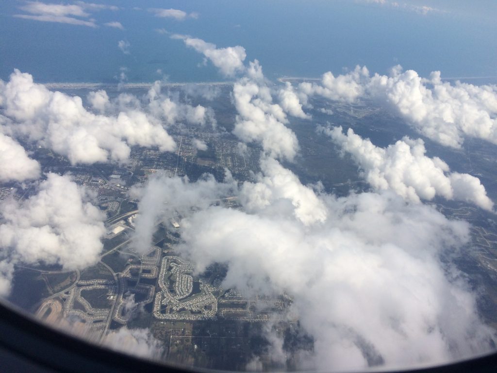 View from Spirit Airlines flight to Orlando, Florida Sleeping Is For Losers