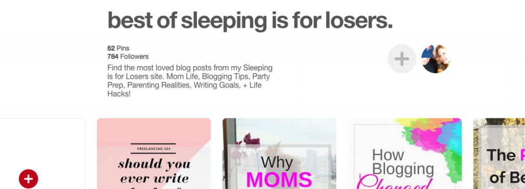 Pinterest board descriptions Sleeping Is For Losers