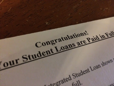 That time I paid off my student loans