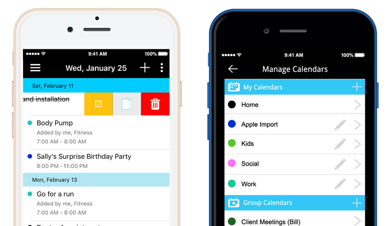 Coosha Calendar app available in the app store