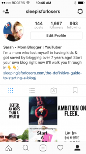 How to make a good Instagram Bio