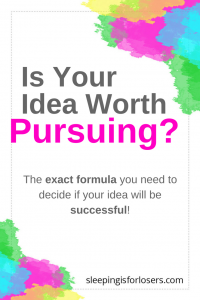 How do you know that your idea is worth pursing in your blog or online business? Click to find out my exact process for qualifying an idea before pursuing it!